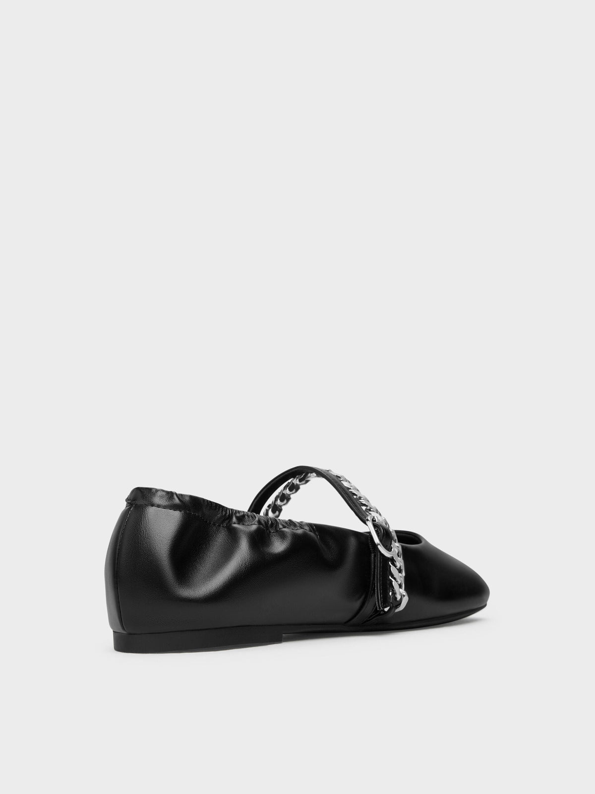 CHARLES & KEITH Customer Favorite / Georgie Chain Mary Jane Flats - Black