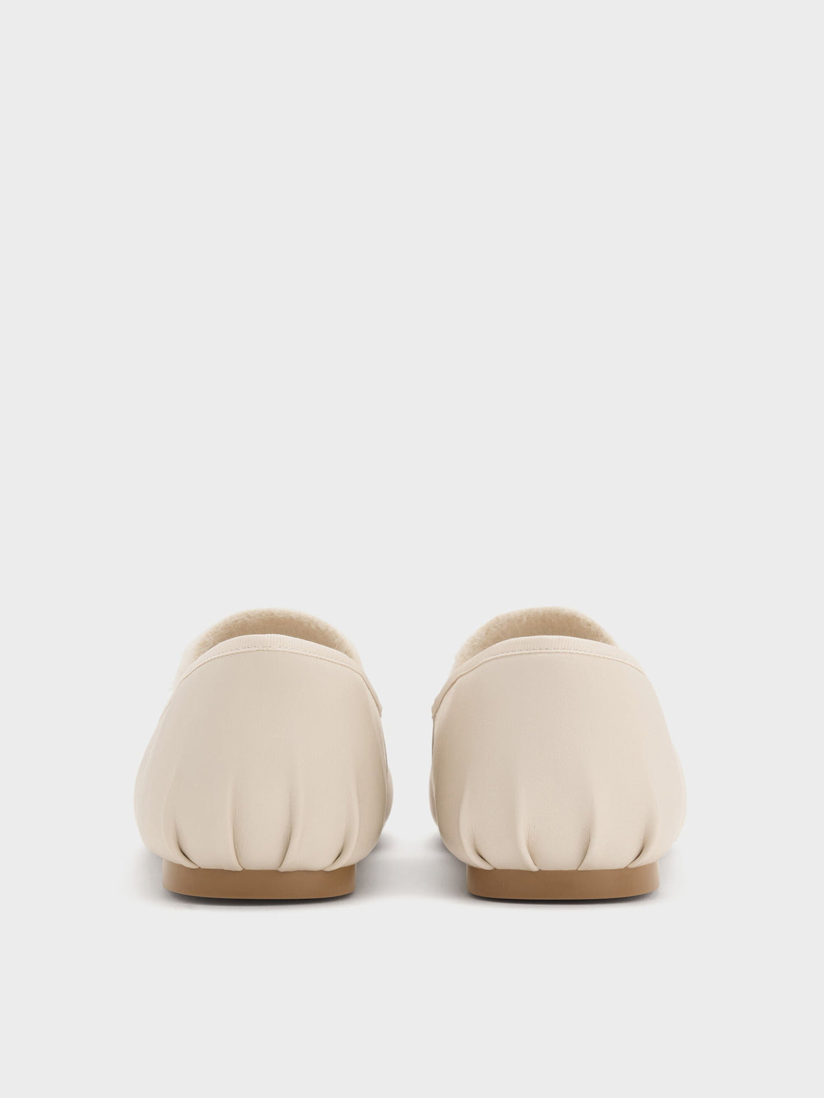 CHARLES & KEITH Customer Favorite / Winona Mary Jane Flats - Chalk