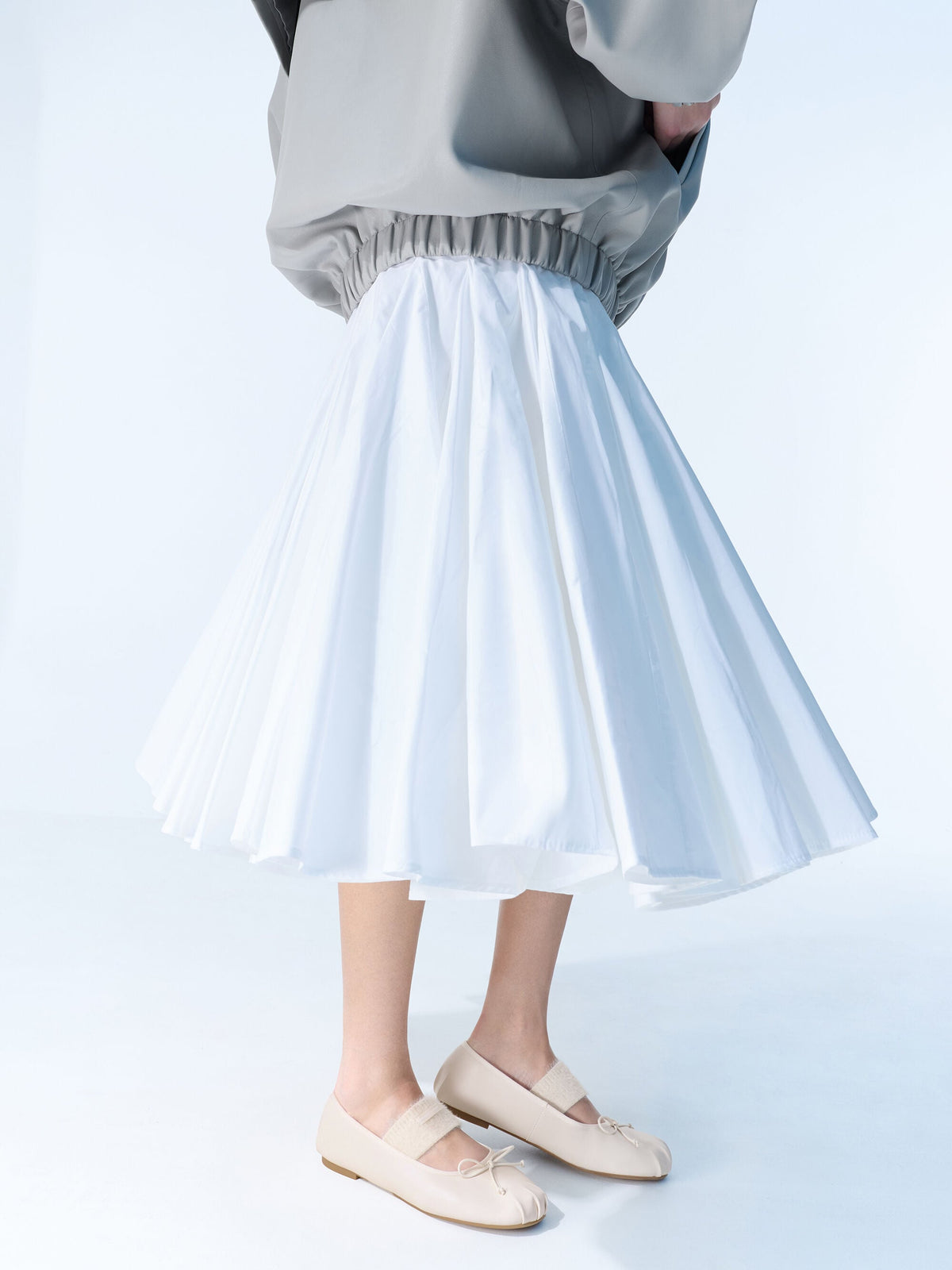 CHARLES & KEITH Customer Favorite / Winona Mary Jane Flats - Chalk
