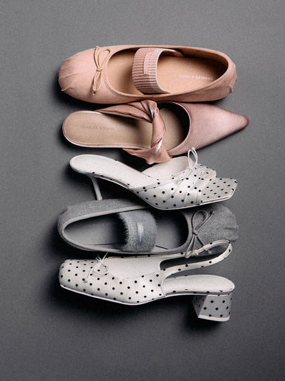CHARLES & KEITH Best Price / Winona Faux Suede Mary Jane Flats - Blush