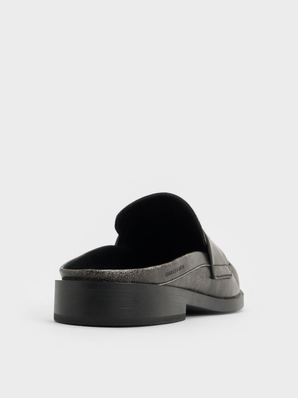 CHARLES & KEITH Classic / Dylan Penny Loafer Mules - Grey