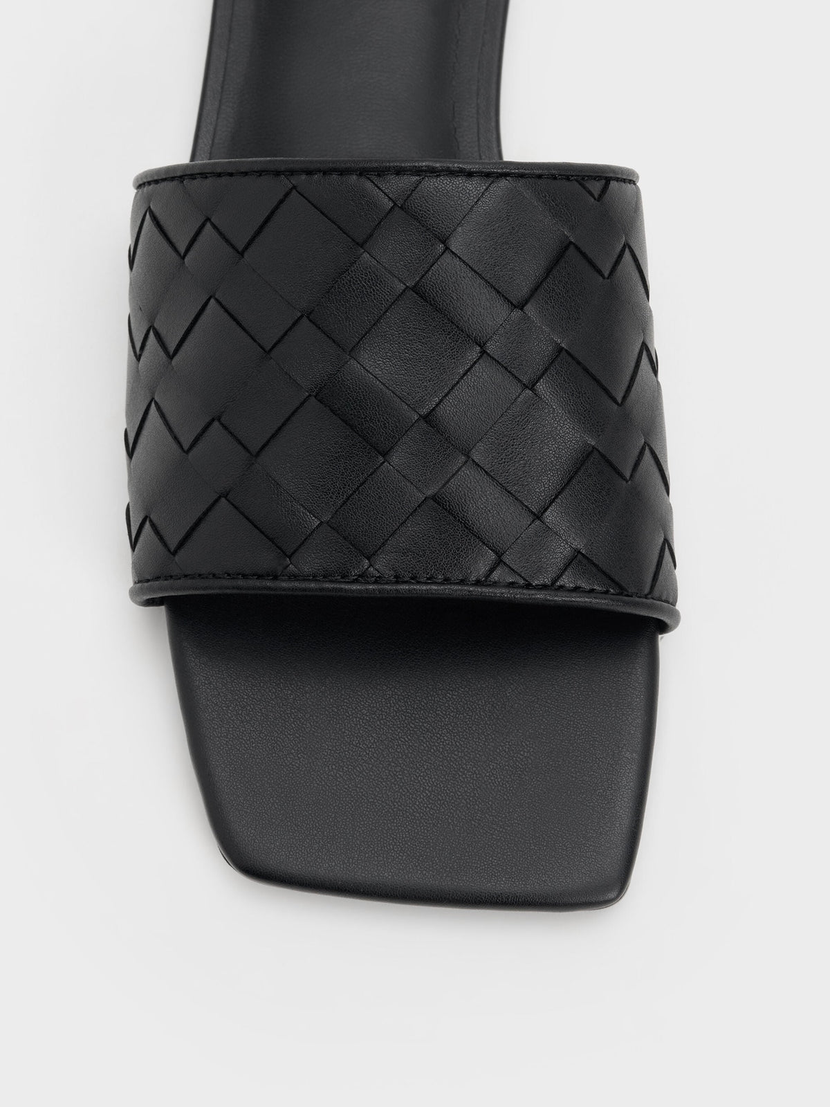 CHARLES & KEITH Latest / Ivette Woven Slide Sandals - Black