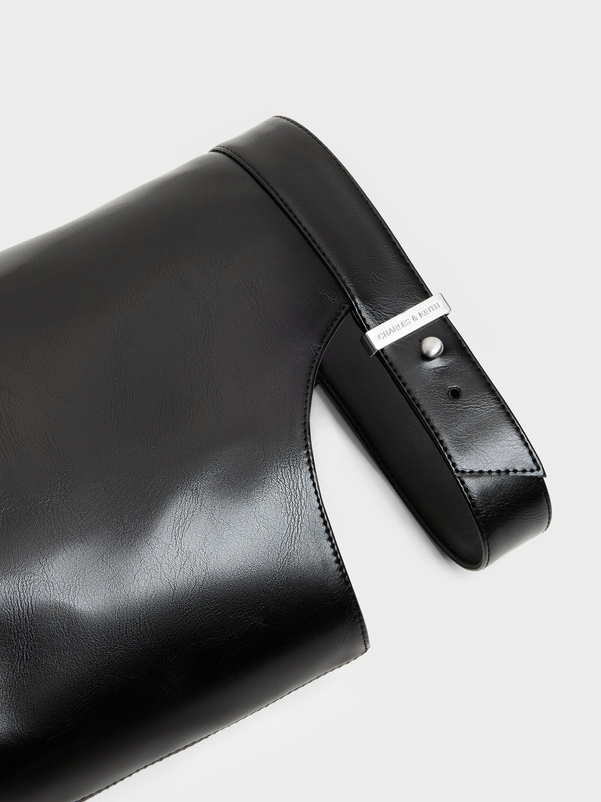 CHARLES & KEITH Smart Buy / Cut-Out Stiletto Knee-High Boots - Black