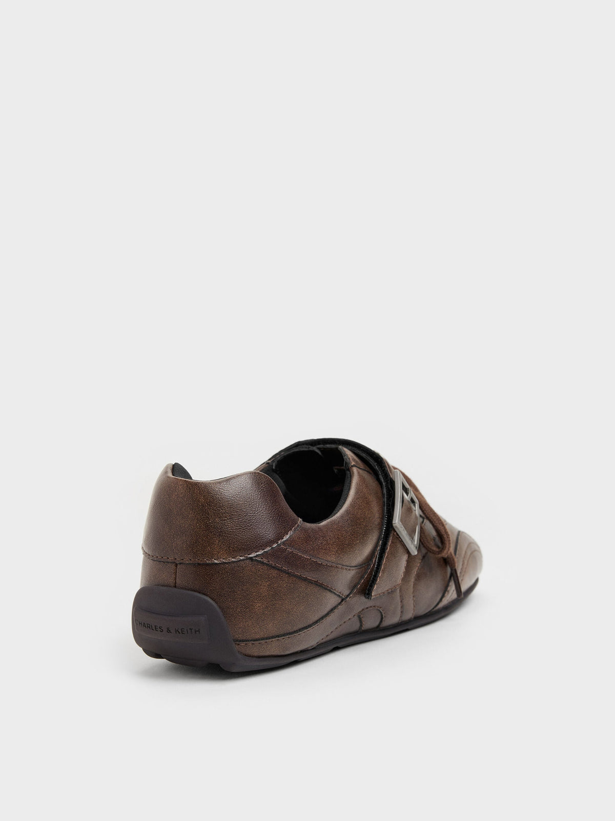 CHARLES & KEITH Special Offer / Jollie Grommet Mary Jane Sneakers - Dark Brown