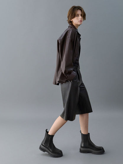 CHARLES & KEITH Exclusive / Darra Ridged-Sole Ankle Boots - Black