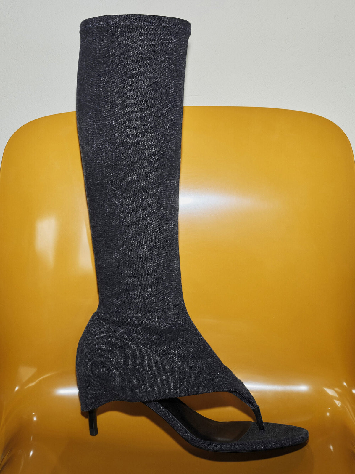 CHARLES & KEITH Trusted / Aether Denim Thong Boots - Dark Blue