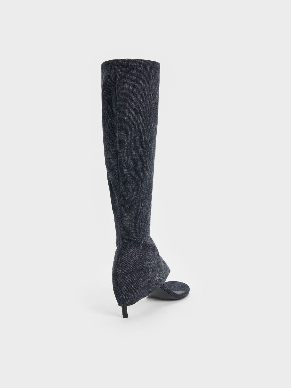 CHARLES & KEITH Trusted / Aether Denim Thong Boots - Dark Blue