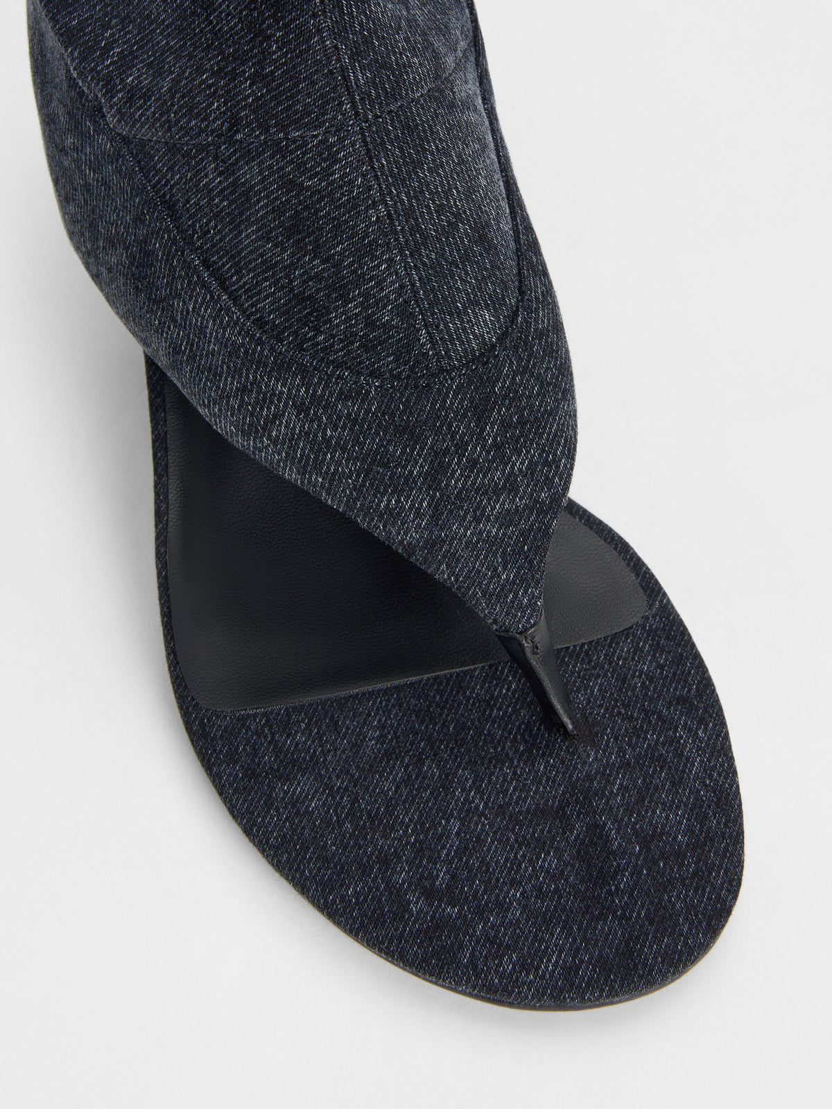 CHARLES & KEITH Trusted / Aether Denim Thong Boots - Dark Blue