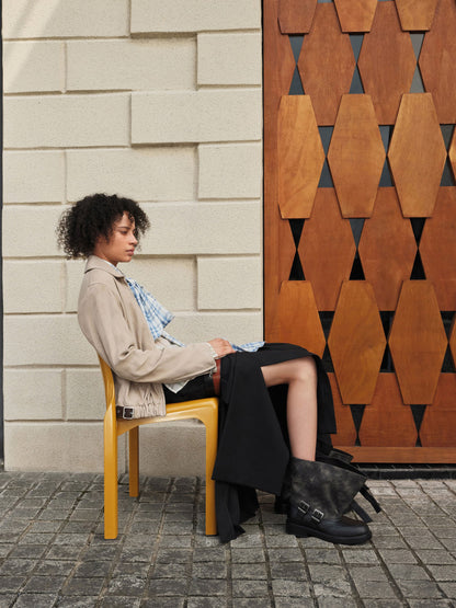 CHARLES & KEITH Recommended / Aether Buckled Calf Boots - Dark Grey
