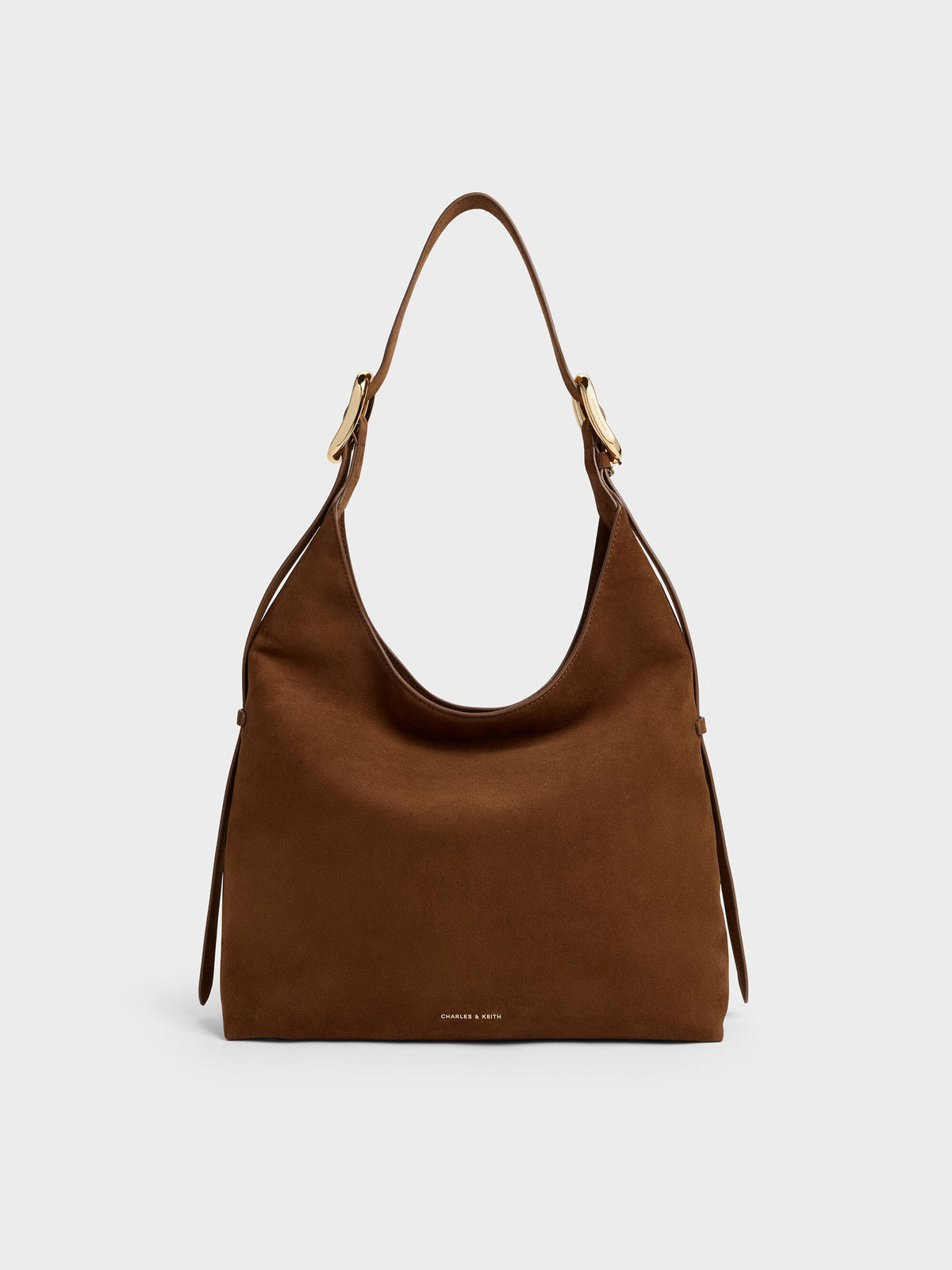 CHARLES & KEITH Signature / Aislin Hobo Bag - Pecan Brown