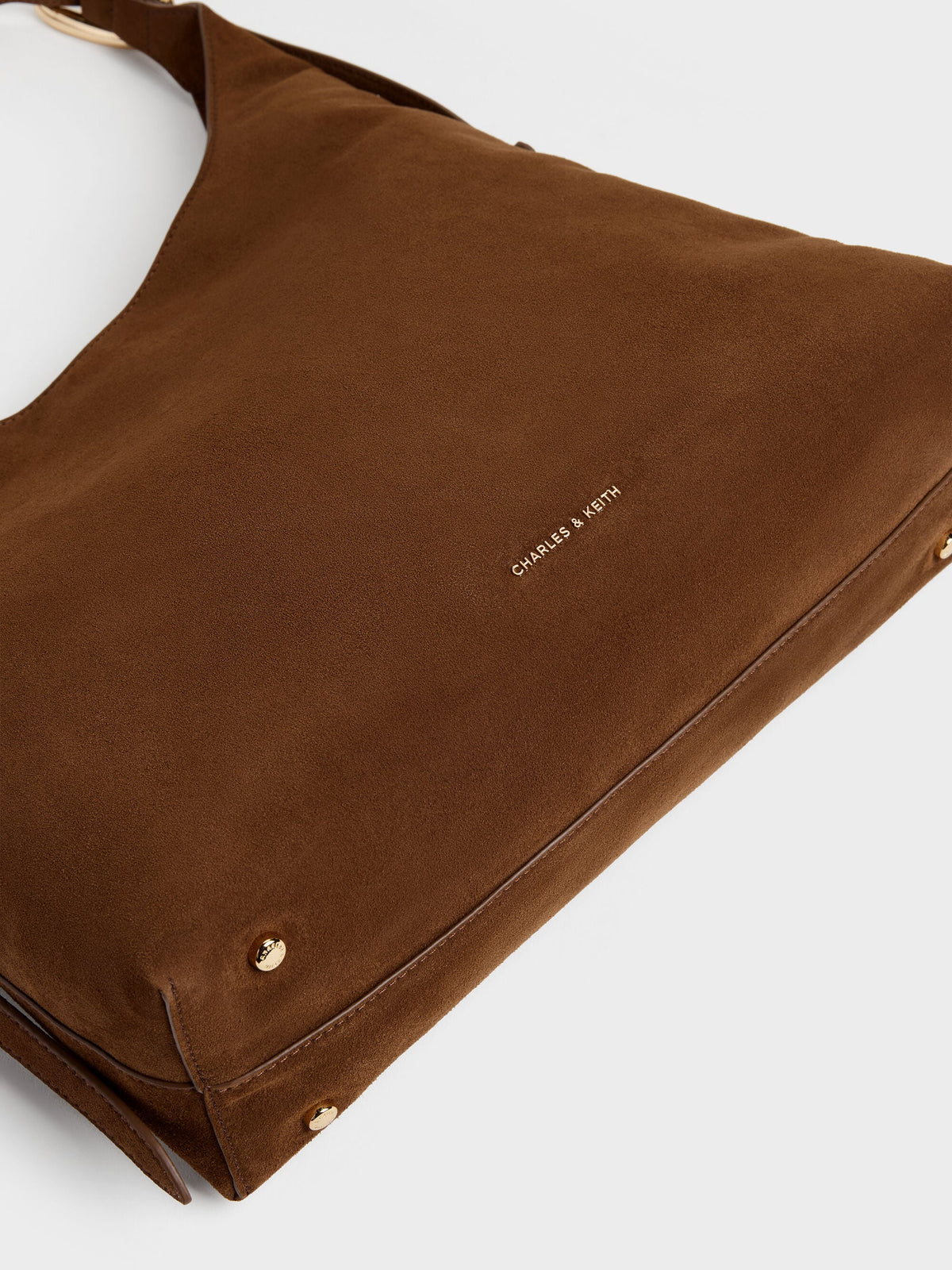 CHARLES & KEITH Signature / Aislin Hobo Bag - Pecan Brown