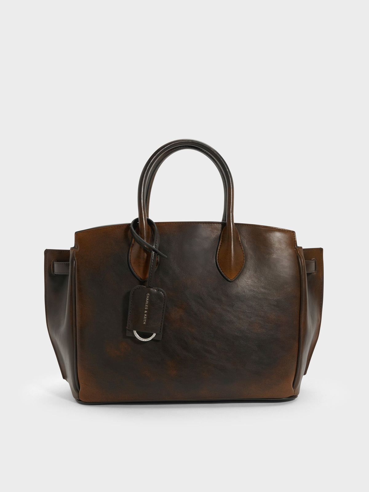 CHARLES & KEITH Essential / Large Ginevra Tote Bag - Brown