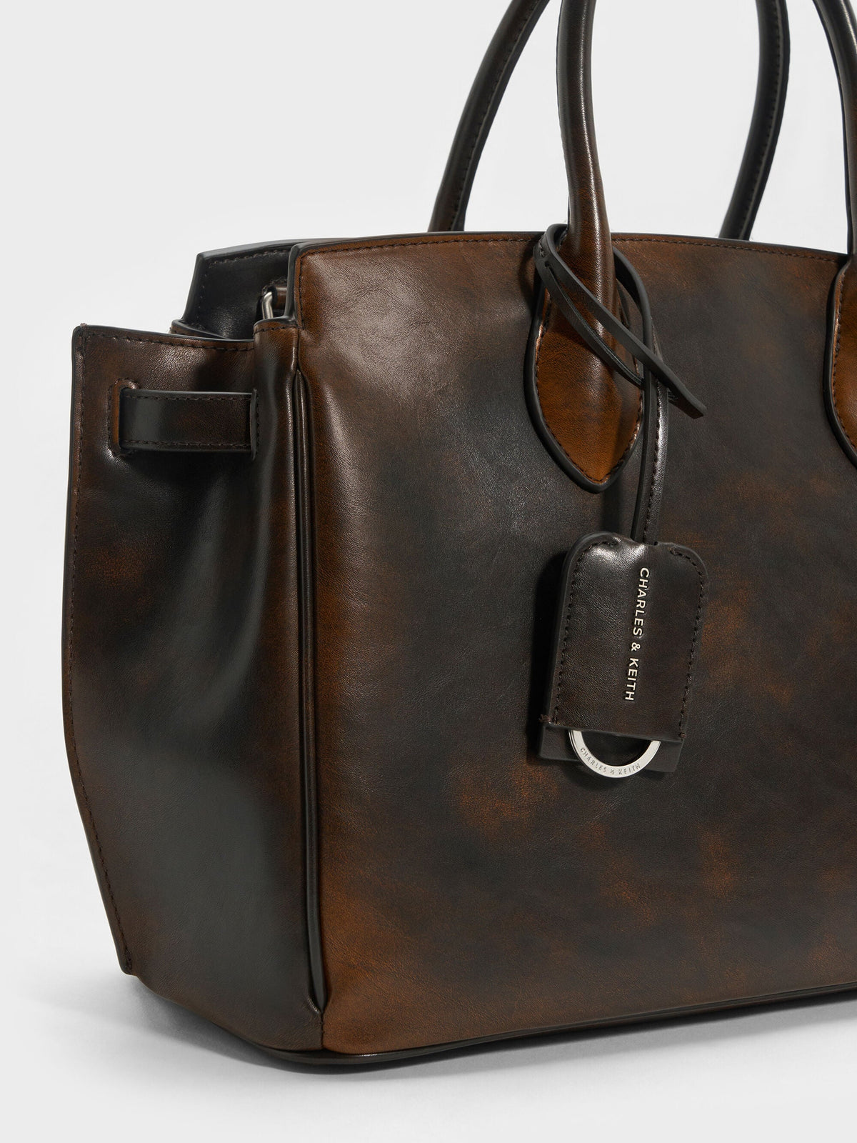 CHARLES & KEITH Essential / Large Ginevra Tote Bag - Brown