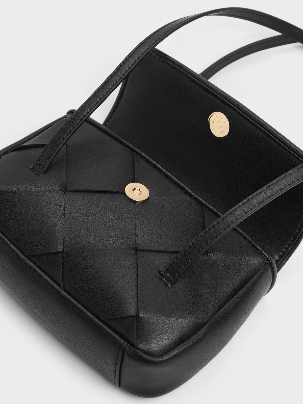 CHARLES & KEITH Customer Favorite / Maribel Woven Shoulder Bag - Black