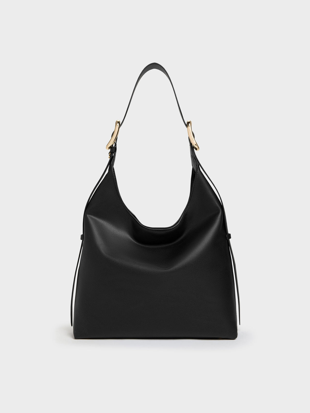 CHARLES & KEITH Recommended / Aislin Hobo Bag - Black