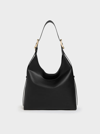 CHARLES & KEITH Recommended / Aislin Hobo Bag - Black