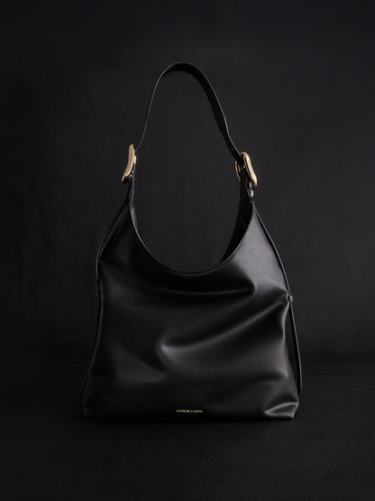CHARLES & KEITH Recommended / Aislin Hobo Bag - Black