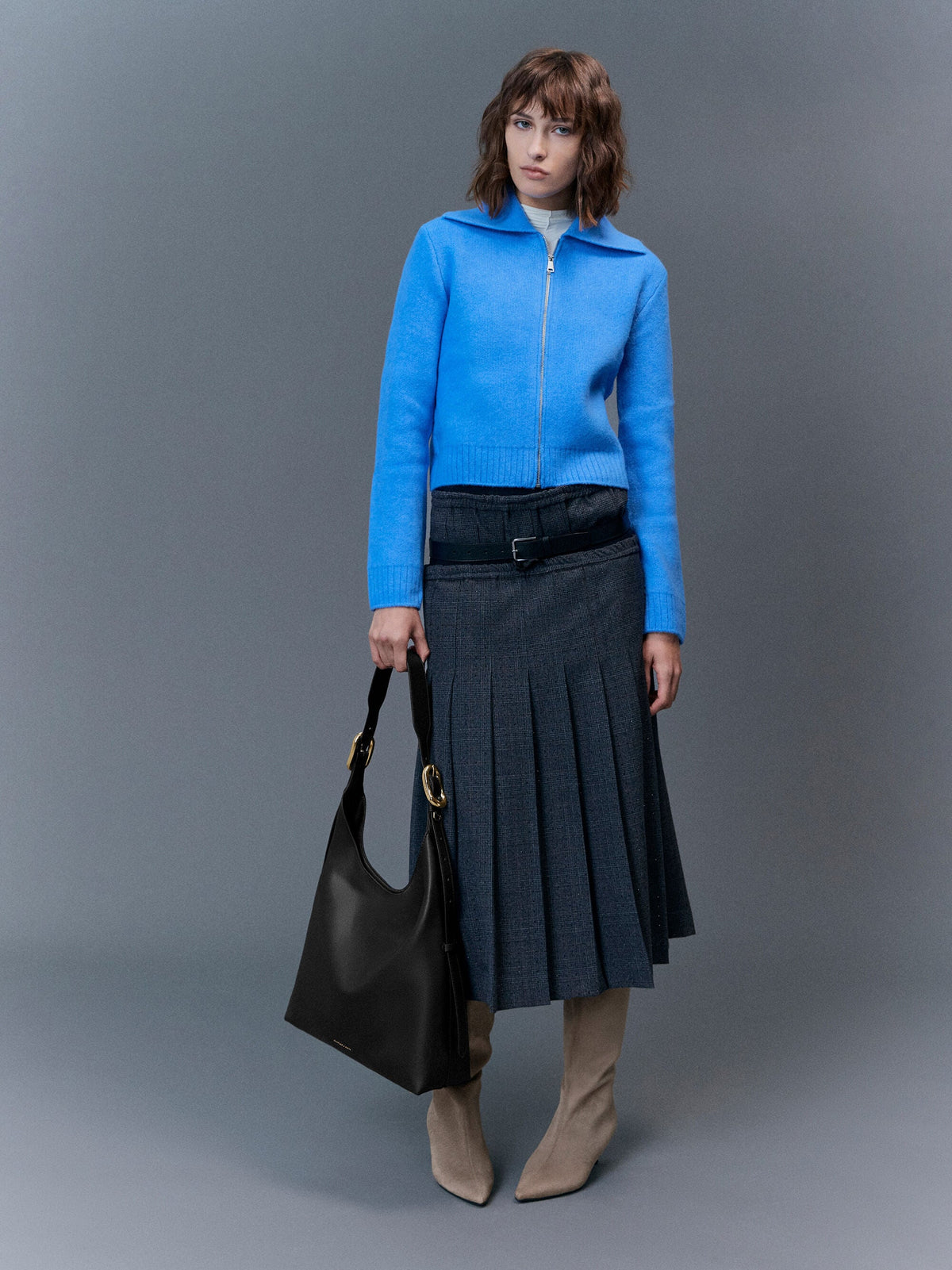 CHARLES & KEITH Recommended / Aislin Hobo Bag - Black
