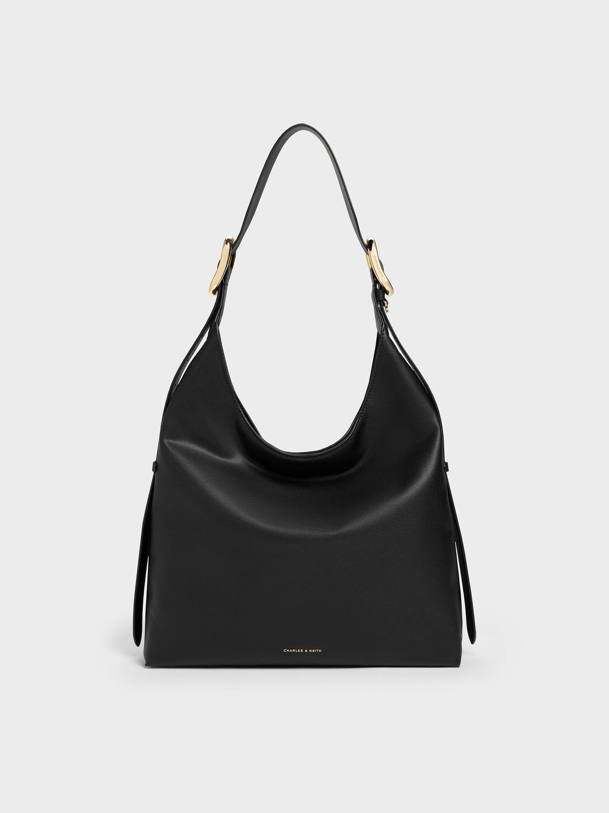 CHARLES & KEITH Recommended / Aislin Hobo Bag - Black