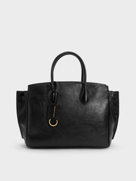 CHARLES & KEITH Featured / Large Ginevra Tote Bag - Black