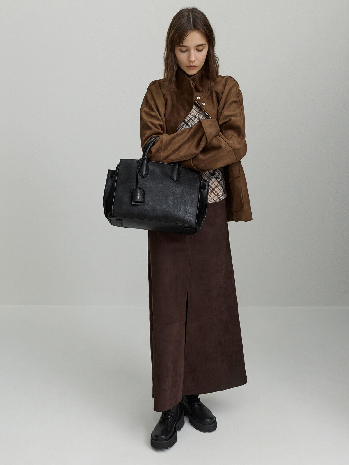 CHARLES & KEITH Featured / Large Ginevra Tote Bag - Black