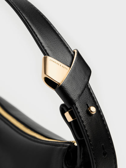 CHARLES & KEITH Sale / Zephyr Hobo Bag - Black