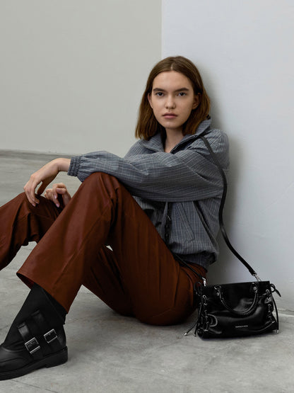 CHARLES & KEITH Best Price / Mini Nylah Grommet Lace-Up Tote Bag - Noir