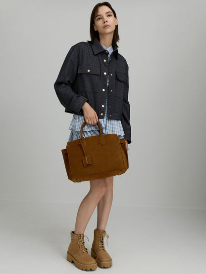 CHARLES & KEITH Exclusive / Large Ginevra Tote Bag - Pecan Brown