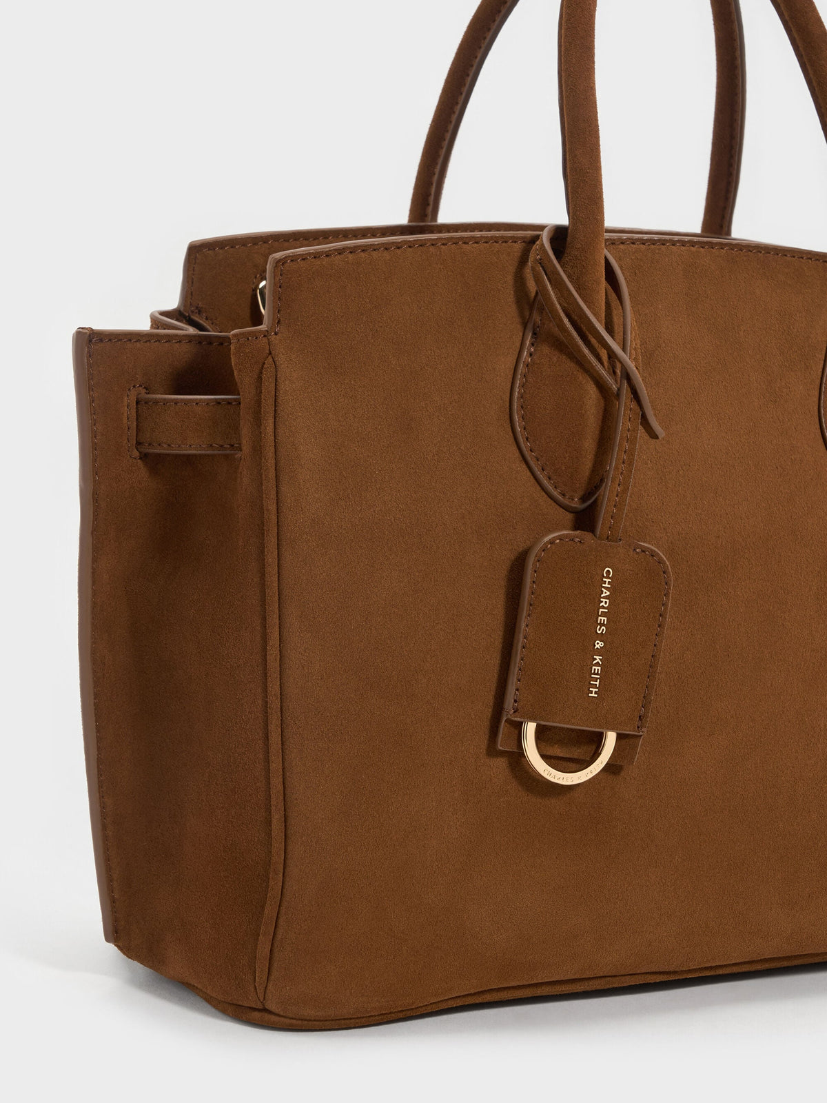 CHARLES & KEITH Exclusive / Large Ginevra Tote Bag - Pecan Brown