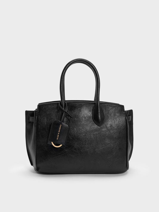 CHARLES & KEITH Featured / Ginevra Tote Bag - Black
