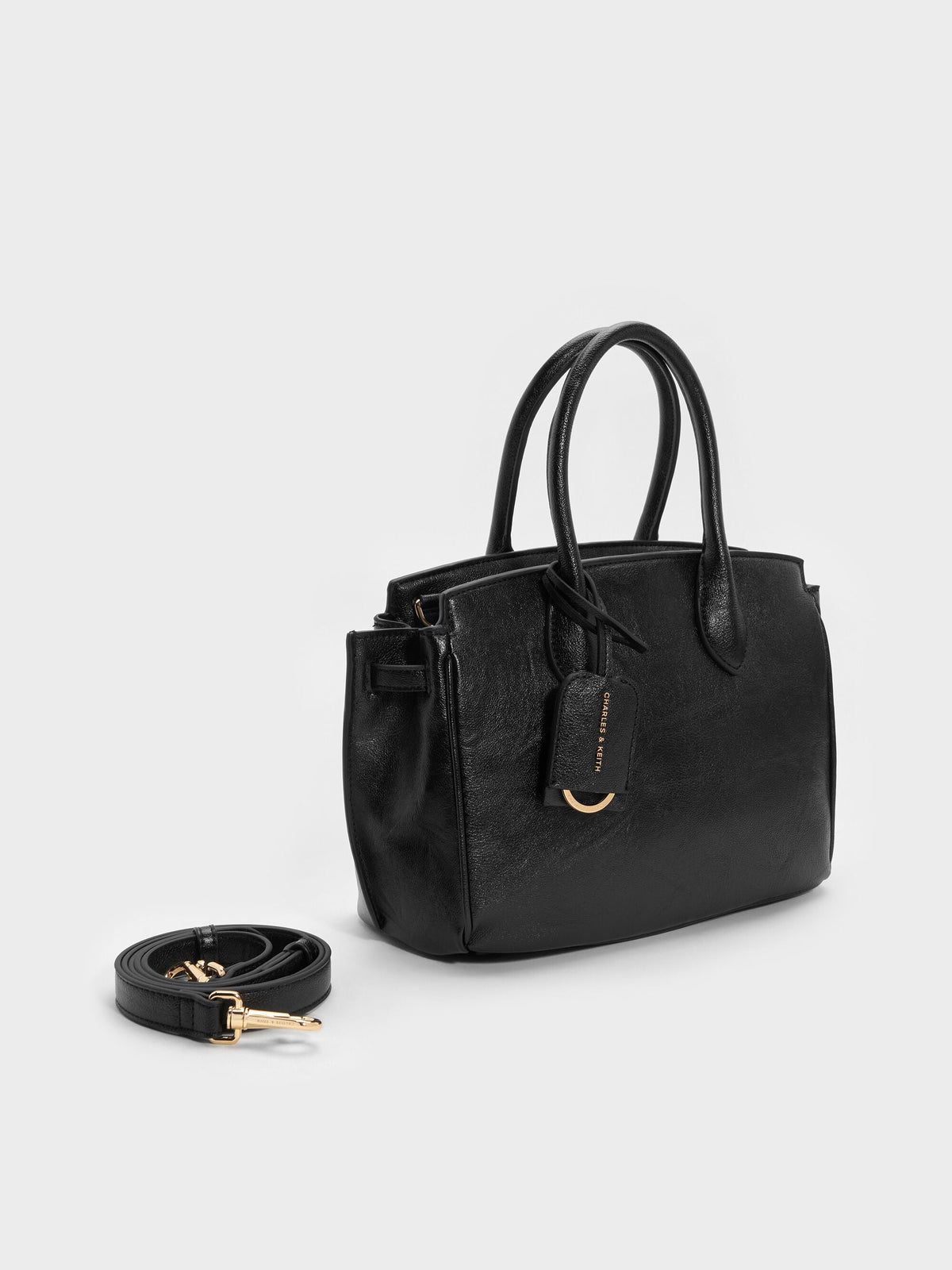 CHARLES & KEITH Featured / Ginevra Tote Bag - Black