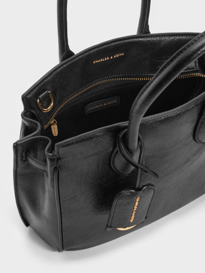 CHARLES & KEITH Featured / Ginevra Tote Bag - Black