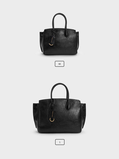 CHARLES & KEITH Featured / Ginevra Tote Bag - Black