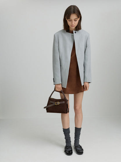 CHARLES & KEITH Trending / Victoria Belted Top Handle Bag - Espresso Brown