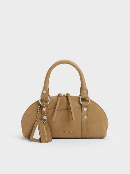 CHARLES & KEITH Featured / Tatiana Studded Bowling Bag - Sand