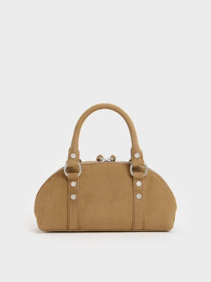 CHARLES & KEITH Featured / Tatiana Studded Bowling Bag - Sand