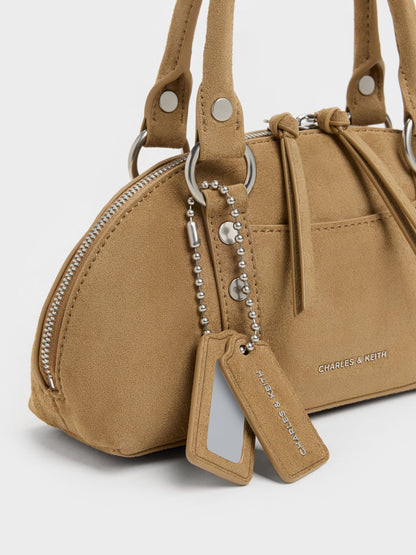 CHARLES & KEITH Featured / Tatiana Studded Bowling Bag - Sand