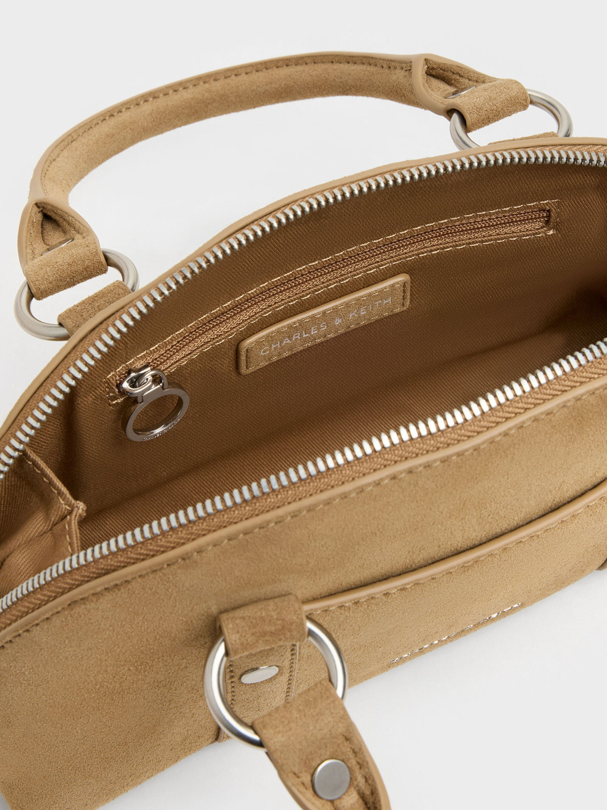 CHARLES & KEITH Featured / Tatiana Studded Bowling Bag - Sand
