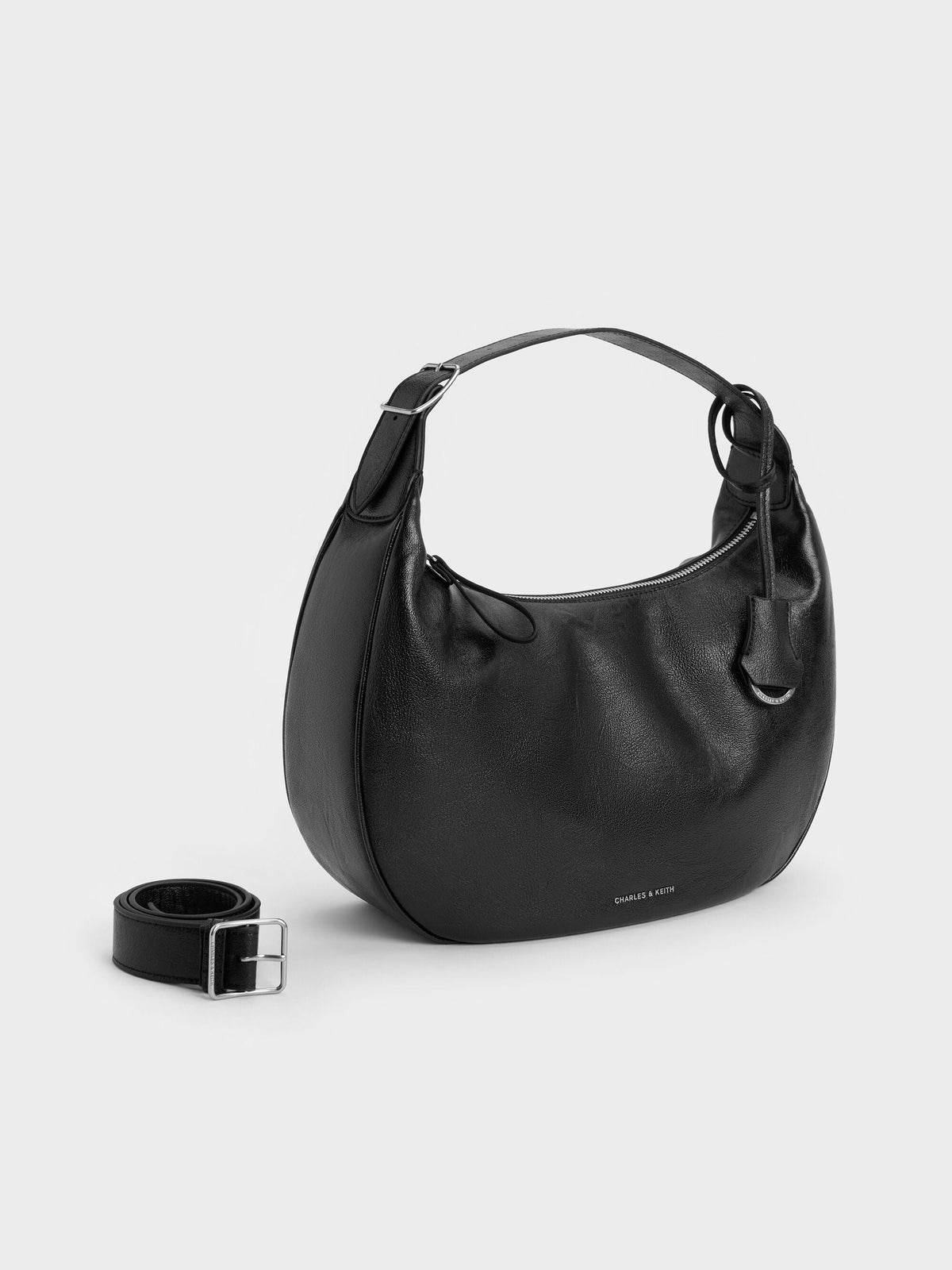 CHARLES & KEITH Exclusive / Large Vega Hobo Bag - Noir