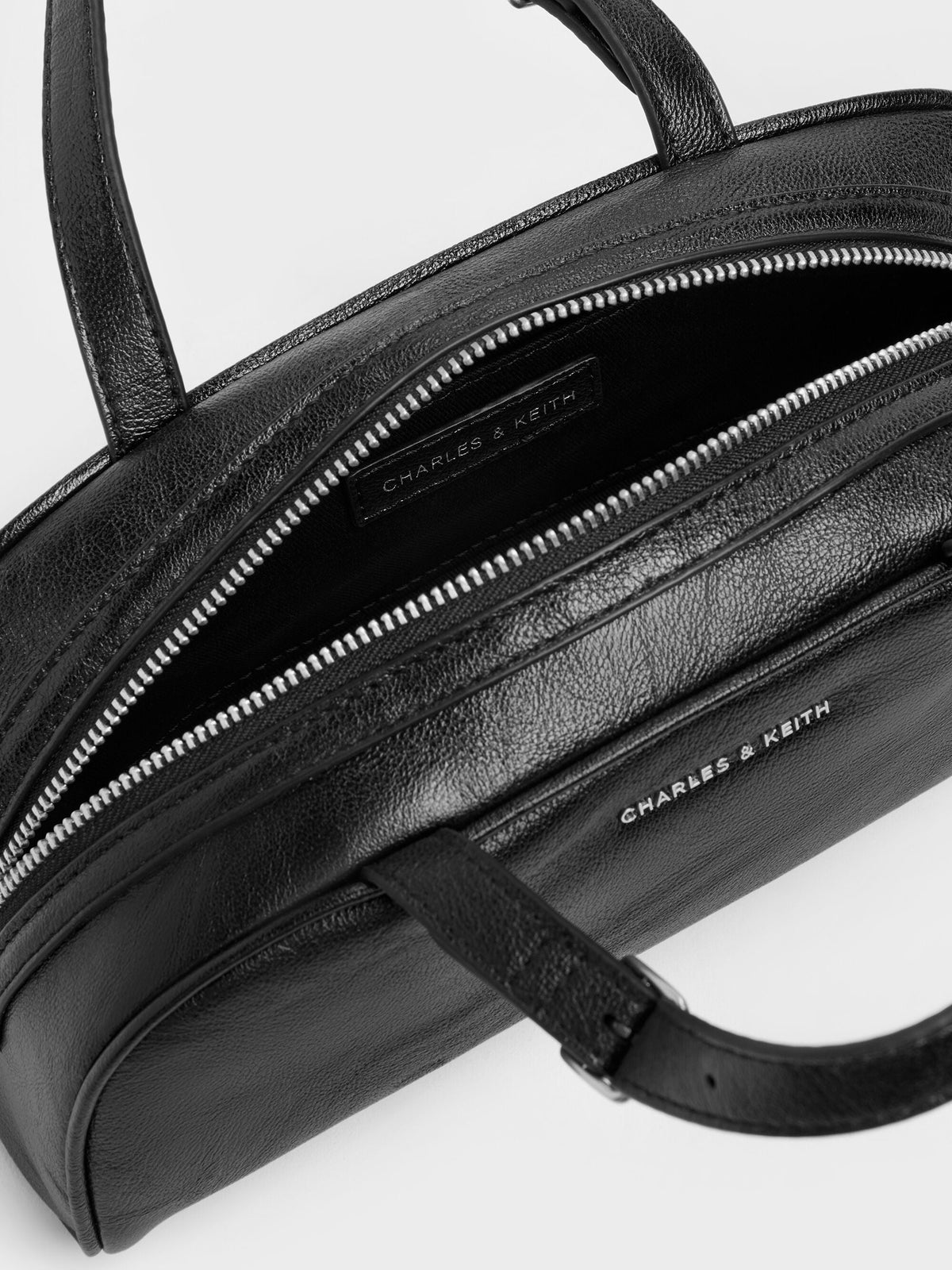 CHARLES & KEITH Sale / Vega Elongated Bowling Bag - Noir