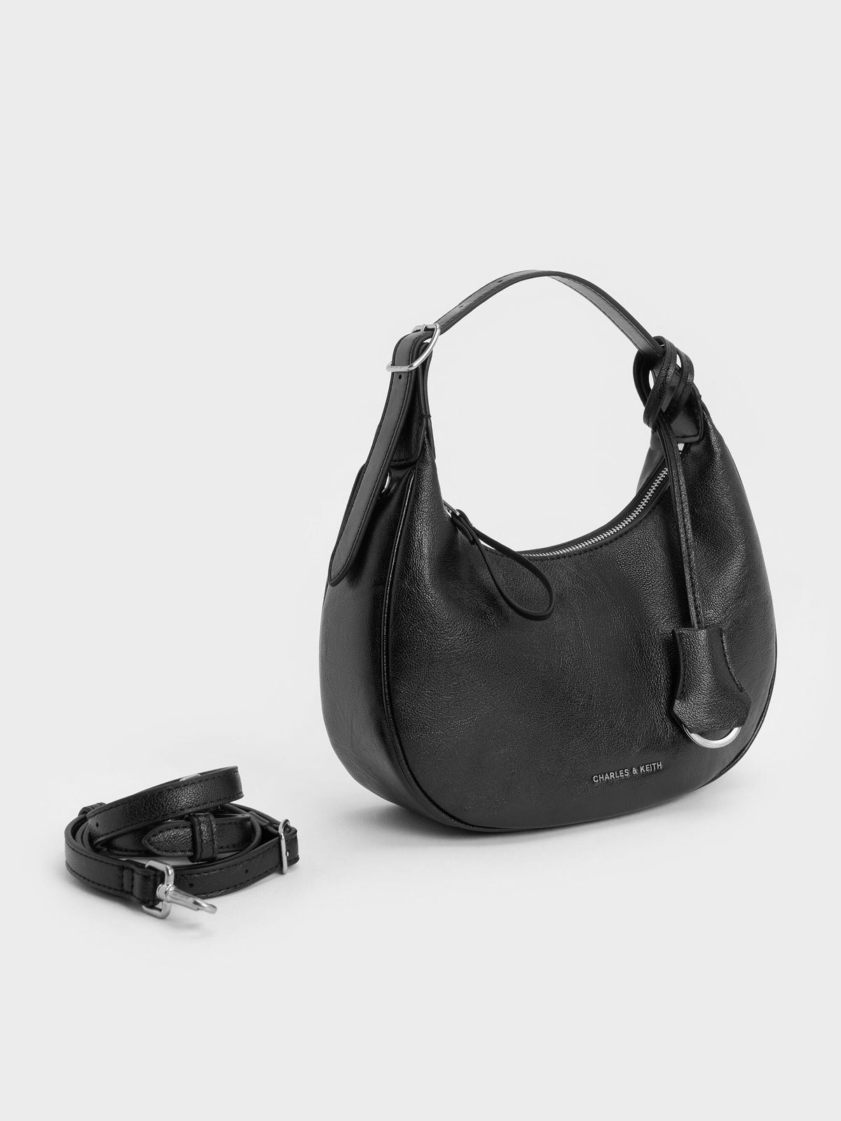 CHARLES & KEITH Recommended / Vega Hobo Bag - Noir