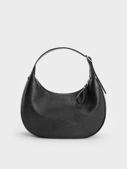 CHARLES & KEITH Recommended / Vega Hobo Bag - Noir