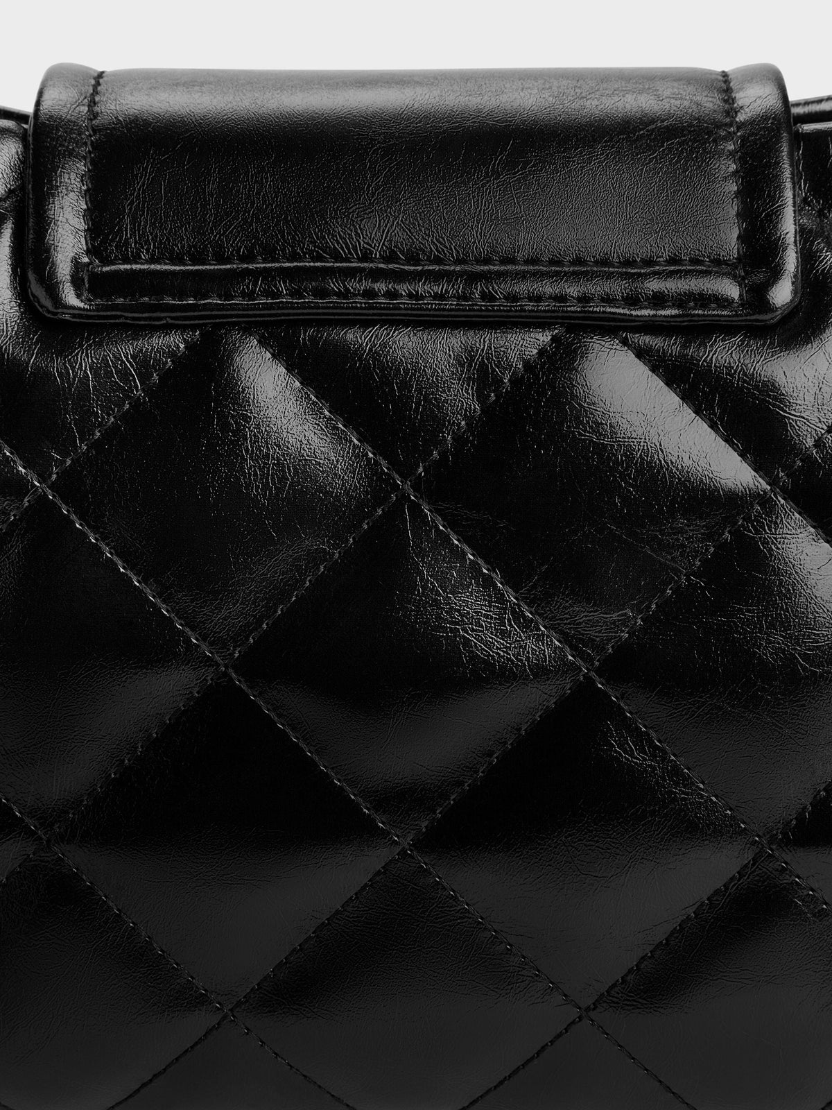 CHARLES & KEITH Latest / Apfra Quilted Shoulder Bag - Noir