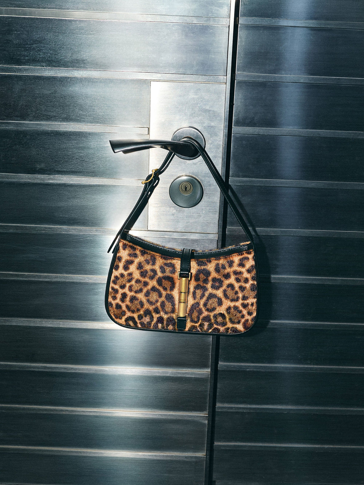 CHARLES & KEITH Value / Cesia Leopard-Print Metallic-Accent Shoulder Bag - Multi
