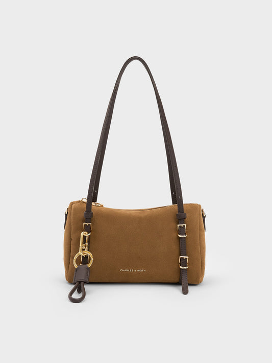 CHARLES & KEITH New / Mini Levy Two-Tone Shoulder Bag - Sahara Sand