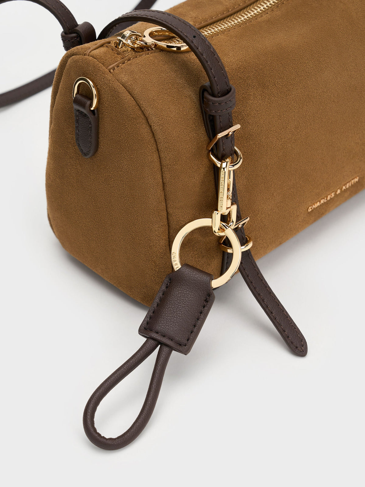 CHARLES & KEITH New / Mini Levy Two-Tone Shoulder Bag - Sahara Sand