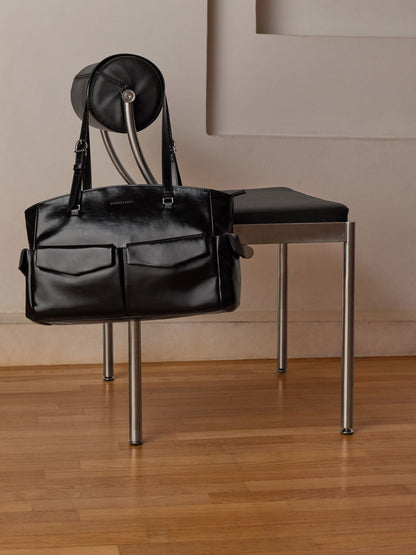 CHARLES & KEITH Exclusive / Rachel Multi-Pocket Tote Bag - Noir