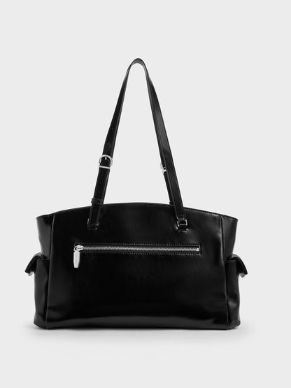 CHARLES & KEITH Exclusive / Rachel Multi-Pocket Tote Bag - Noir