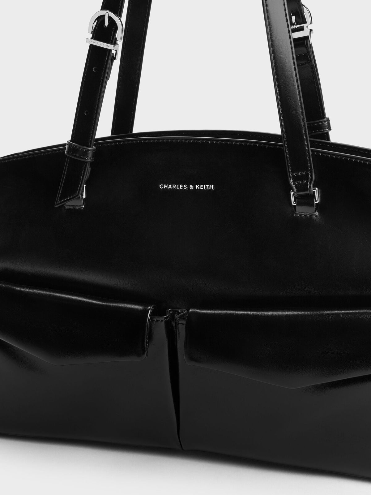 CHARLES & KEITH Exclusive / Rachel Multi-Pocket Tote Bag - Noir
