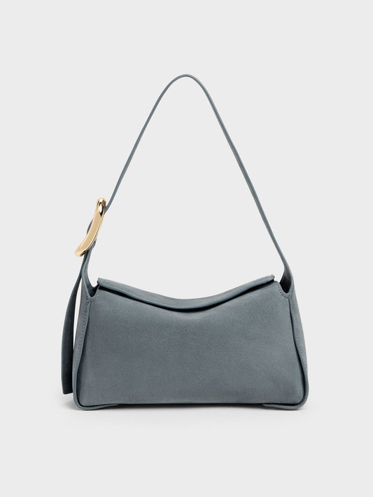 CHARLES & KEITH Premium / Aislin Shoulder Bag - Smoky Blue
